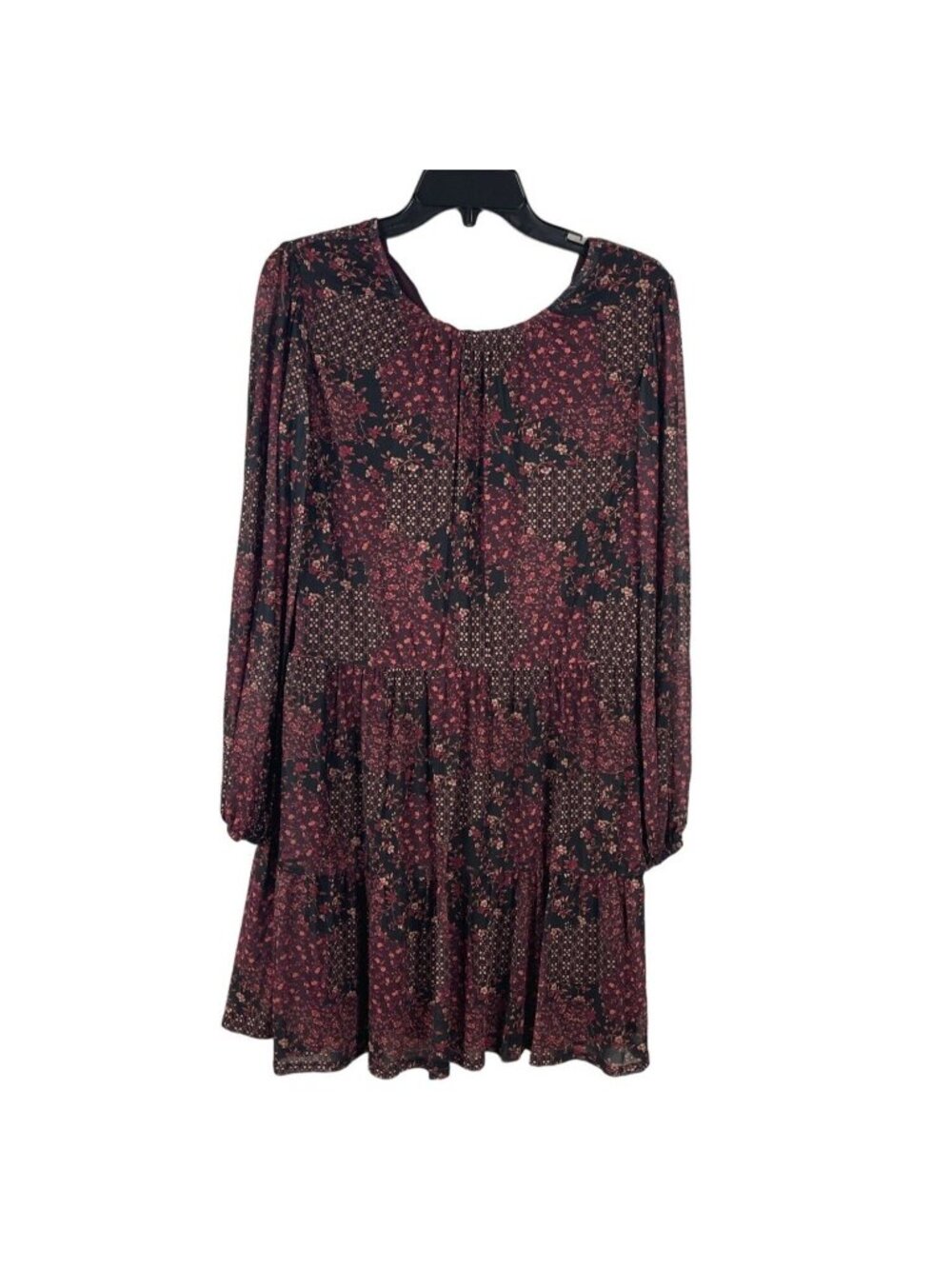 Morgan Taylor Women Long Sleeve Crew Neck Dresses Size M
